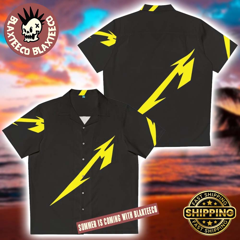 Metallica M72 Logo 72 Seasons Yellow Logo In Black Summer 2025 Hawaiian Shirt Metallica M72 Logo 72 Seasons Yellow Logo In Black Summer 2025 Hawaiian Shirt