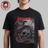 Metallica M72 Philly 2025 Night 1 Venue Poster In Philadelphia Pennsylvania At Lincoln Financial Field On May 23 2025 Red Devil Artwork Unisex T-Shirt