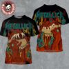 Metallica M72 Philly 2025 Night 1 Venue Poster In Philadelphia Pennsylvania At Lincoln Financial Field On May 23 2025 Red Devil Artwork All Over Print Shirt