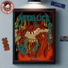 Metallica M72 Philly 2025 Night 1 Venue Poster In Philadelphia Pennsylvania At Lincoln Financial Field On May 23 2025 Red Devil Artwork Home Decor Poster Canvas