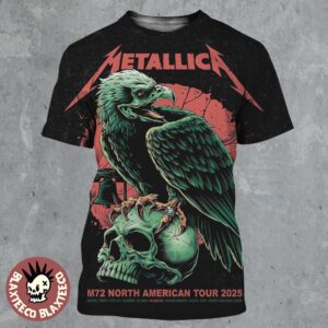 Metallica M72 Philly 2025 Pop Up Shop Poster In Philadelphia Pennsylvania At United States Lincoln Financial Field On May 23 And 25 2025 Eagle Art All Over Print Shirt