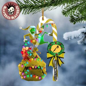 Metallica M72 Seasons Santa Grinch Candy Crane Holiday Christmas Tree Decorations Ornament