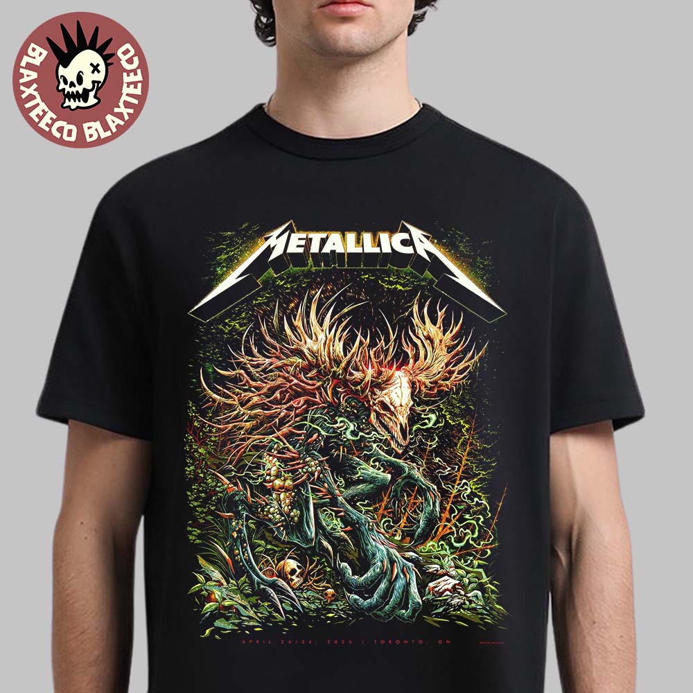 Metallica M72 Toronto 2025 Pop Up Shop Poster In Toronto Ontario Canada At Rogers Centre On April 24 26 2025 Essentials T-Shirt Metallica M72 Toronto 2025 Pop Up Shop Poster In Toronto Ontario Canada At Rogers Centre On April 24 26 2025 Essentials T-Shirt