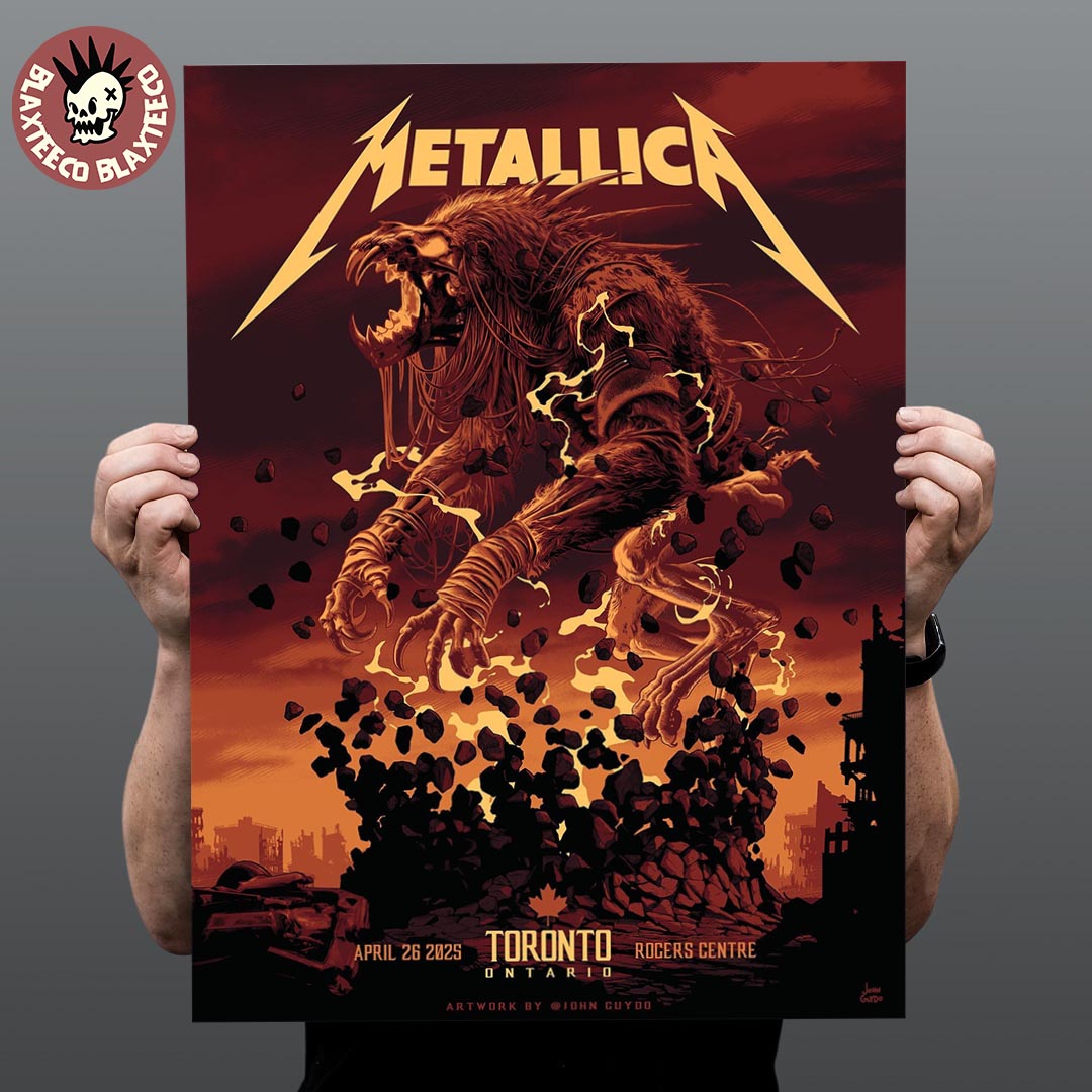 Metallica M72 Toronto Canada Night 2 Venue Poster At Rogers Centre On April 26 2025 M72 North American Tour The Titan Art Home Decor Poster Canvas Metallica M72 Toronto Canada Night 2 Venue Poster At Rogers Centre On April 26 2025 M72 North American Tour The Titan Art Home Decor Poster Canvas
