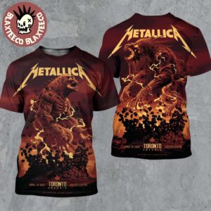 Metallica M72 Toronto Canada Venue Full Shows Combined Poster At Rogers Centre On April 24 And 26 2025 M72 North American Tour The Titan War Art Two Sided All Over Print Shirt