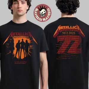 Metallica M72 Virginia Tech 2025 Concert 72 Schedule Two Sided Unisex T-Shirt