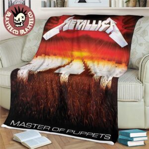 Metallica Master Of Puppets Album Cover Art Fleece Blanket