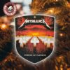 Metallica Master Of Puppets Album Cover Art License Plate Shape Holiday Christmas Decorations Ornament