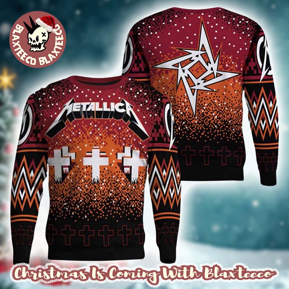 Metallica Master Of Puppets Holiday Gift Ugly Christmas Sweater Metallica Master Of Puppets Holiday Gift Ugly Christmas Sweater