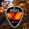 Metallica Ride The Lightning Album Cover Art Guitar Pick Shape Holiday Christmas Decorations Ornament