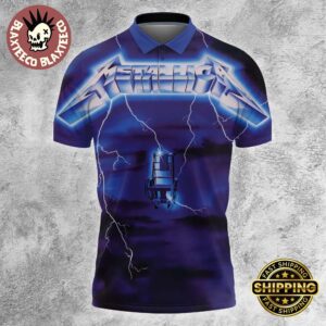 Metallica Ride The Lightning Album Cover Art Polo Shirt
