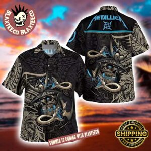 Metallica Skull Samurai Warrior 2025 Summer Hawaiian Shirt