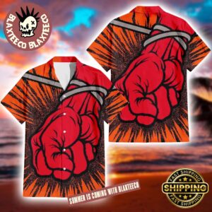Metallica St Anger Album Cover Art 2025 Summer Hawaiian Shirt