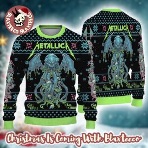 Metallica The Call Of Ktulu Art By Luke Preece 2025 Ugly Christmas Sweater