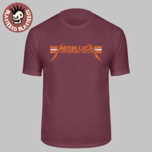Metallica Virginia Tech 2025 Logo Maroon Classic T-Shirt