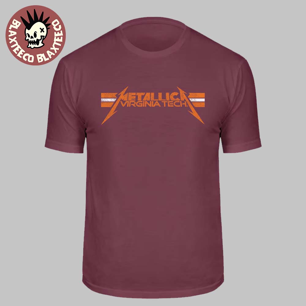 Metallica Virginia Tech 2025 Logo Maroon Classic T-Shirt