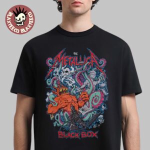 Metallica X Squindo Explosive Black Box Eruption Inspired T-Shirt