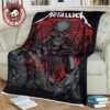 Metallica The Skeleton Witch With The Electric Chair Ride The Lightning 2025 Fleece Blanket