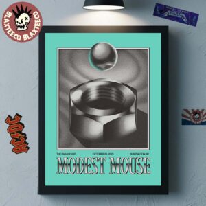 Modest Mouse Huntington New York 2025 Poster At The Paramount On October 20 2025 Poster Canvas