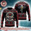 Motley Crue Bad Ass Symbol Vintage Style Knitted Black Ugly Christmas Sweater