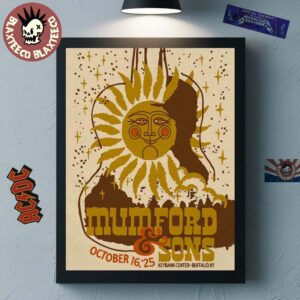 Mumford And Sons Buffalo New York 2025 Venue Poster At KeyBank Center On October 16 2025 Home Decor Poster Canvas