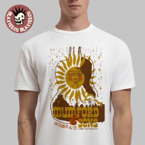 Mumford And Sons Buffalo New York 2025 Venue Poster At KeyBank Center On October 16 2025 T-Shirt