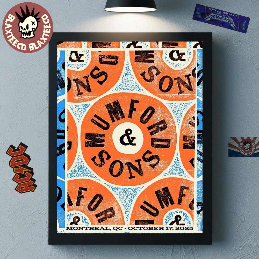 Mumford And Sons Montreal Quebec Canada 2025 Poster On October 17 2025 Home Decor Poster Canvas Mumford And Sons Montreal Quebec Canada 2025 Poster On October 17 2025 Home Decor Poster Canvas