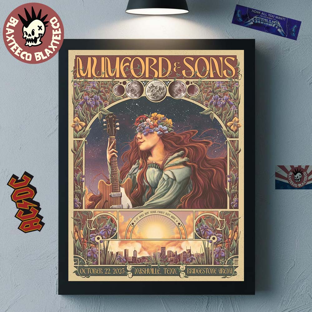 Mumford And Sons Nashville Tennessee 2025 Venue Poster At Bridgestone Arena On October 22 2025 Home Decor Poster Canvas Mumford And Sons Nashville Tennessee 2025 Venue Poster At Bridgestone Arena On October 22 2025 Home Decor Poster Canvas