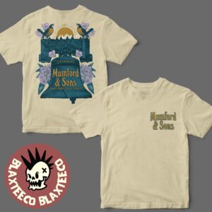 Mumford And Sons Philadelphia PA 2025 Event Poster At Xfinity Mobile Arena On October 14 2025 Signature City Bell Art Two Sided T-Shirt