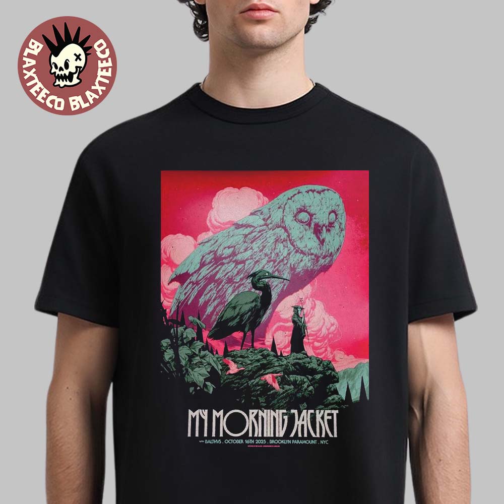 My Morning Jacket New York 2025 Venue Poster At Brooklyn Paramount On October 16 2025 T-Shirt