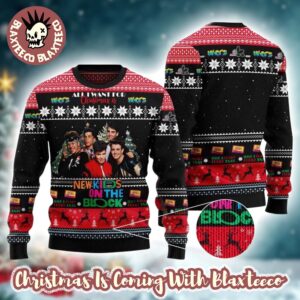 New Kids On The Block Funky Fulky All I Wanted For Christmas Is NKOTB Ugly Christmas Sweater