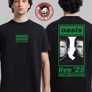Oasis Live 25 Tour Melbourne Australia 2025 Merch Tee At Marvel Stadium On November 4 T-Shirt