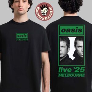 Oasis Live 25 Tour Melbourne Australia 2025 Night 1 Merch Tee At Marvel Stadium On October 31 2025 T-Shirt