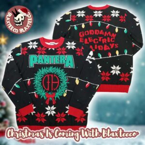 Pantera Goddamn Electric Holidays Christmas Lights Xmas Gift 2025 Ugly Christmas Sweater