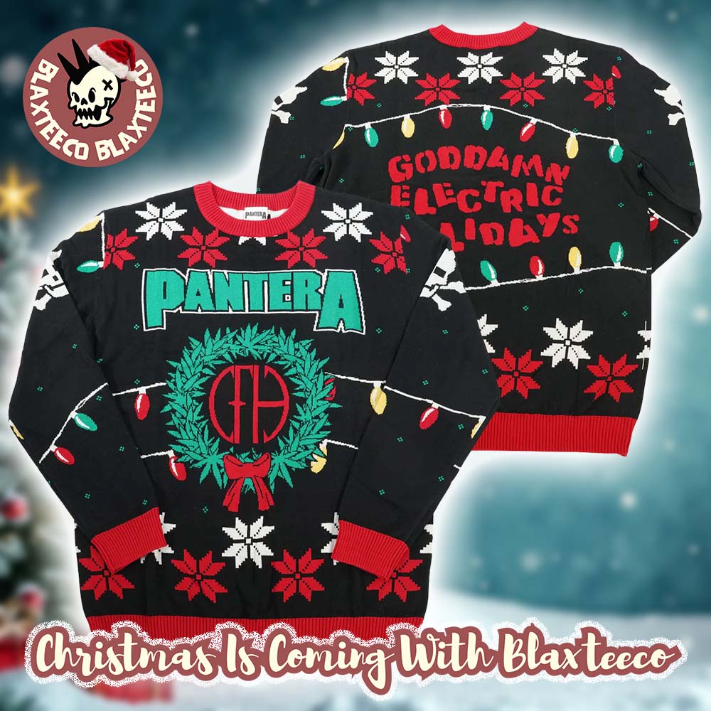 Pantera Goddamn Electric Holidays Christmas Lights Xmas Gift 2025 Ugly Christmas Sweater Pantera Goddamn Electric Holidays Christmas Lights Xmas Gift 2025 Ugly Christmas Sweater