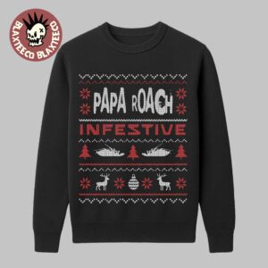 Papa Roach Christmas 2025 Infestive Holiday Crewneck Sweatshirt