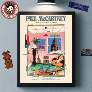 Paul McCartney Got Back 2025 Atlanta Georgia Event Poster At State Farm Arena On November 2 And 3 2025 Home Decor Poster Canvas
