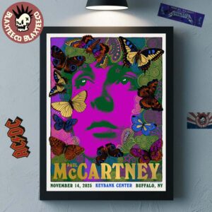 Paul McCartney Got Back 2025 Buffalo New York Event Poster At Keybank Center On November 14 2025 Home Decor Poster Canvas