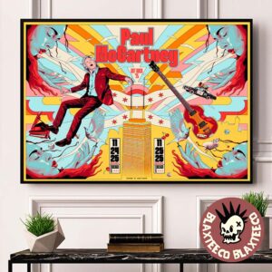 Paul McCartney Got Back 2025 Chicago IL Event Poster At United Center On November 24 25 2025 Home Decor Poster Canvas