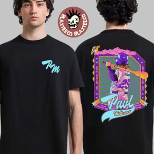 Paul McCartney Got Back 2025 Denver Colorado Event Tee At Coors Field On October 11 2025 Macca Baseball Batter Art Two Sided T-Shirt