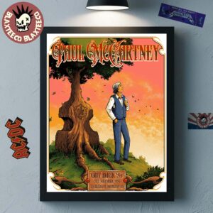 Paul McCartney Got Back 2025 Hamilton Event Poster Ontario Canada At TD Coliseum On November 21 2025 Home Decor Poster Canvas