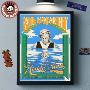 Paul McCartney Got Back 2025 New Orleans Louisiana Event Poster At Smoothie King Center On October 29 2025 Home Decor Poster Canvas