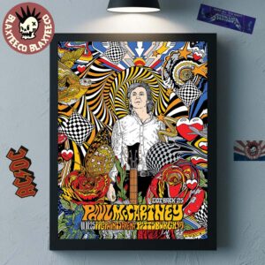 Paul McCartney Pittsburgh Pennsylvania 2025 Got Back Tour Event Poster At PPG Paints Arena On November 11 2025 Home Decor Poster Canvas