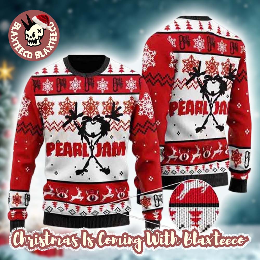Pearl Jam Stickman Holiday Rock Xmas Gift For Fans Ugly Christmas Sweater Pearl Jam Stickman Holiday Rock Xmas Gift For Fans Ugly Christmas Sweater