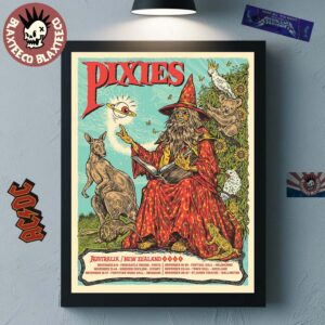 Pixies Australia And New Zealand 2025 Tour On November Dates And Cities Schedule The Wizard Art Home Decor Poster Canvas