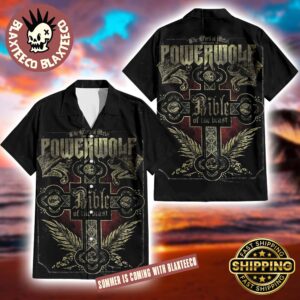 Powerwolf Bible of the Beast Album Cover Art Best Gift For Fans 2025 Summer Hawaiian Shirt