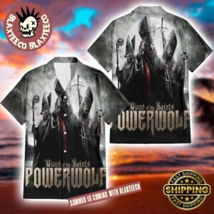 Powerwolf Blood of the Saints Album Cover 2025 Summer Hawaiian Shirt