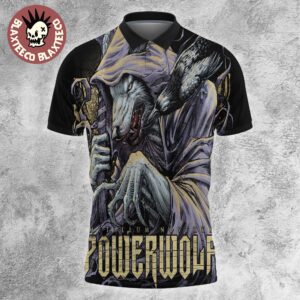 Powerwolf Metallum Nostrum Album Cover Art The Rat Witch Polo Shirt