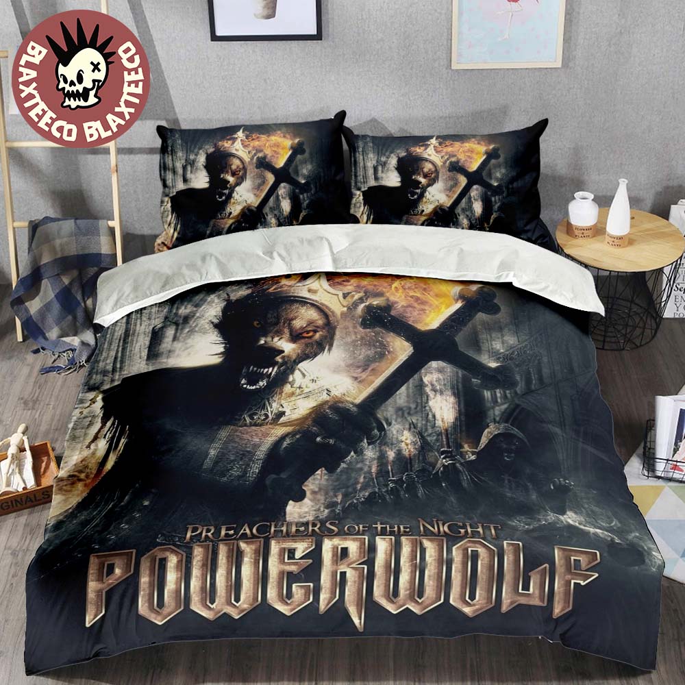 Powerwolf Preachers of the Night Album Cover Room Decor Bedding Set