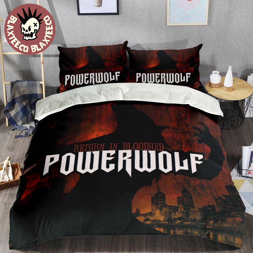Powerwolf Return in Bloodred Album Cover Bedding Set